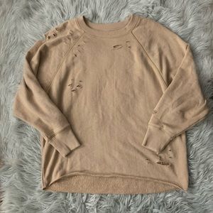 (SOLD) Aerie Distressed Sweatshirt